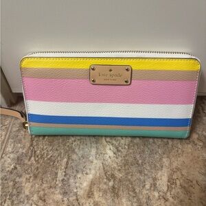 Kate Spade Pastel Striped Wallet